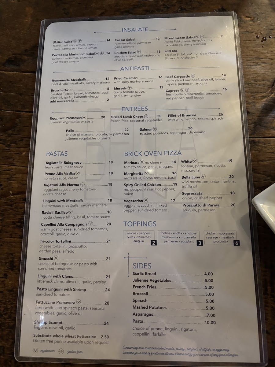 Menu Bella Luna Restaurant-3