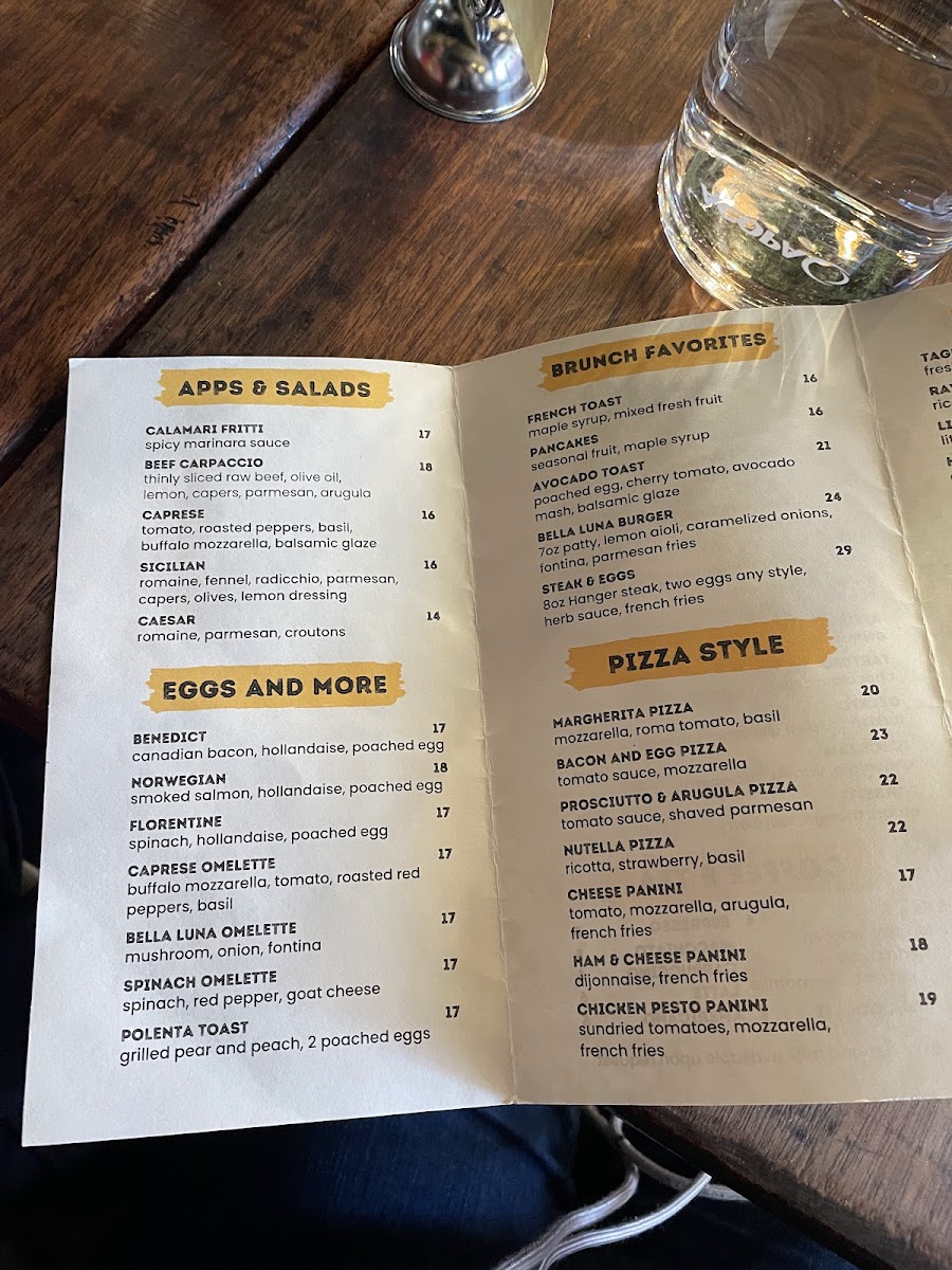 Menu Bella Luna Restaurant-7