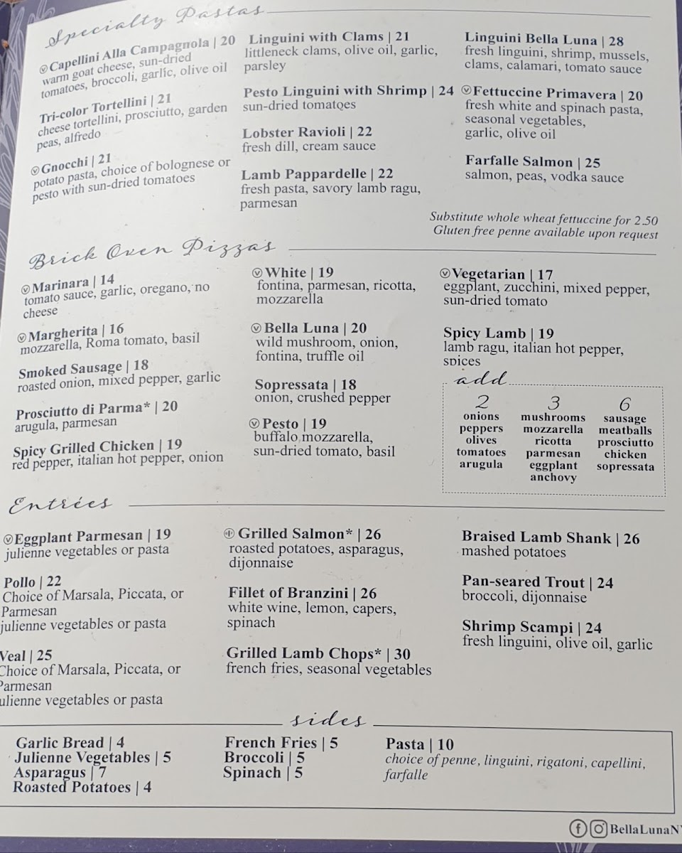 Menu Bella Luna Restaurant-8