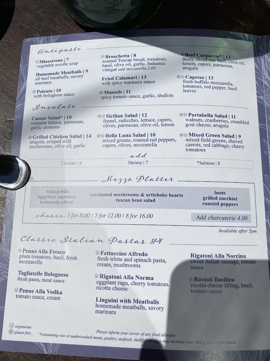 Menu Bella Luna Restaurant-9